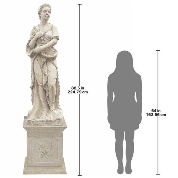Four Seasons Winter Statue With Plinth